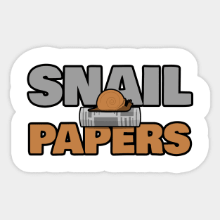 Snail Papers Sticker